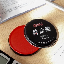 得力9859快干印泥(紅)(只)