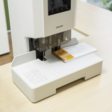 得力14608自動(dòng)財(cái)務(wù)裝訂機(jī)(白)