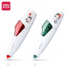 得力71497筆型修正帶5mmx6m膜帶(牛年主題)(綠色)(卡)